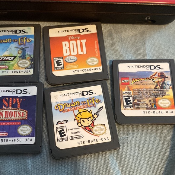 Nintendo DS XL Super Mario Bros 25th Anniversary Edition w/ 7 games - Picture 5 of 5